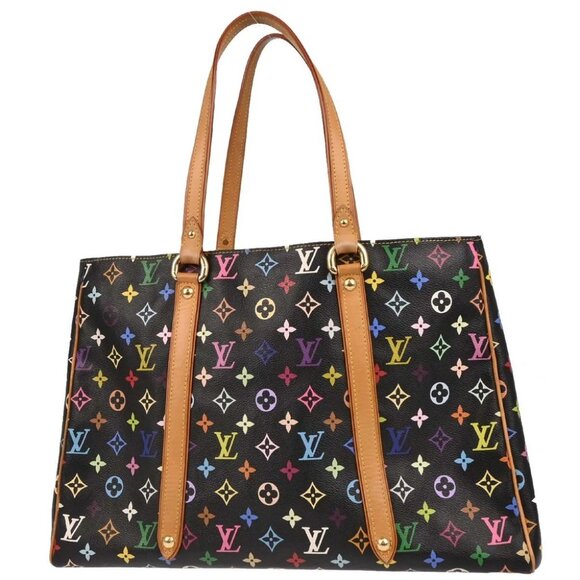 Louis Vuitton Black Monogram Multicolor Aurelia GM Tote Bag - Picture 2 of 10